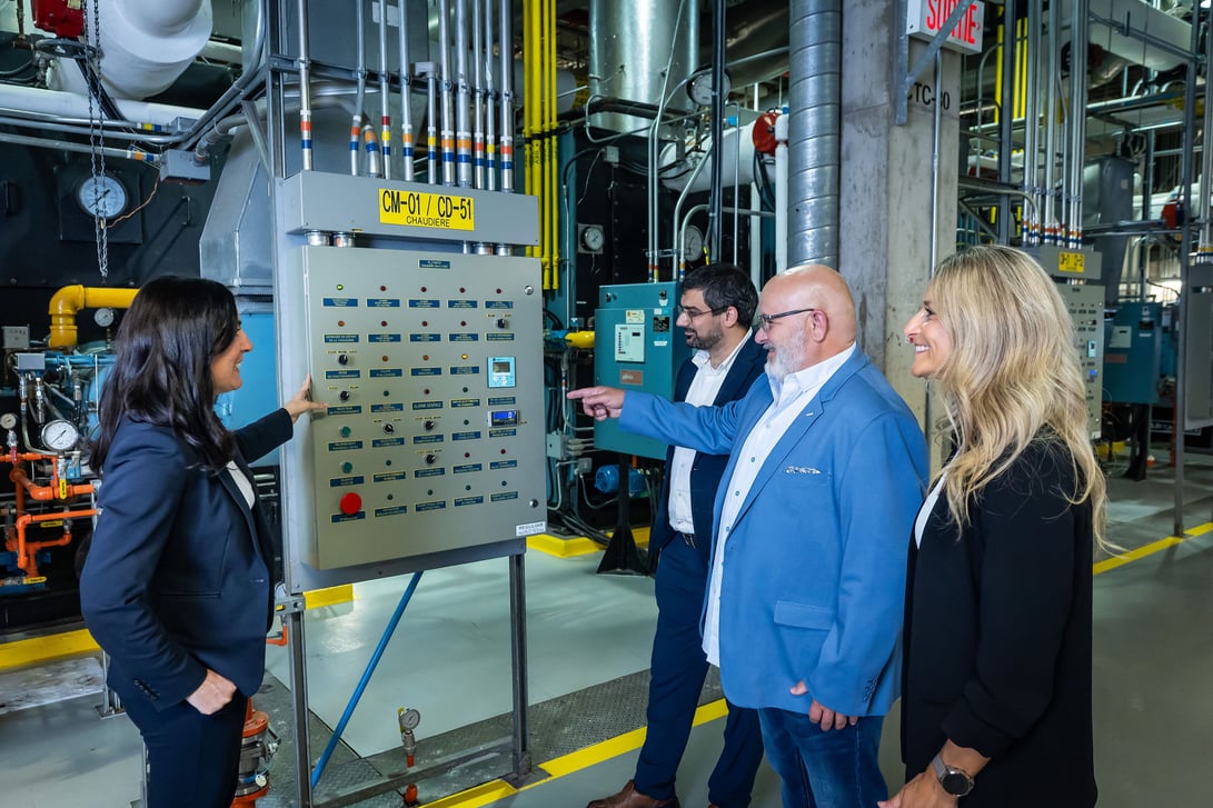 Démonstration centrale thermique de l'aéroport de Montréal