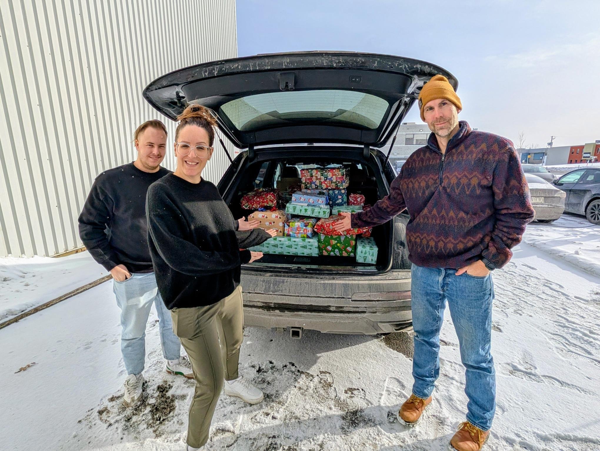 Les cadeaux ont été récupérés par la Fondation afin de les distribuer